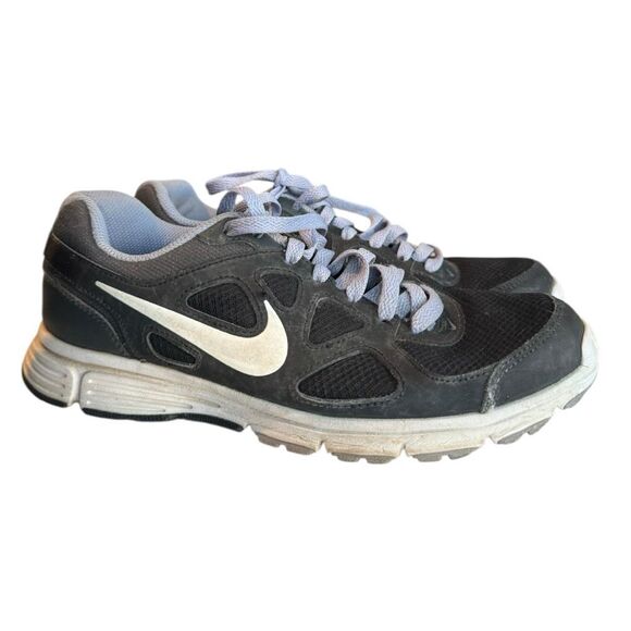 Nike Women's Revolution Black Purple Running Shoes Sneakers Size 7 - Picture 1 of 5